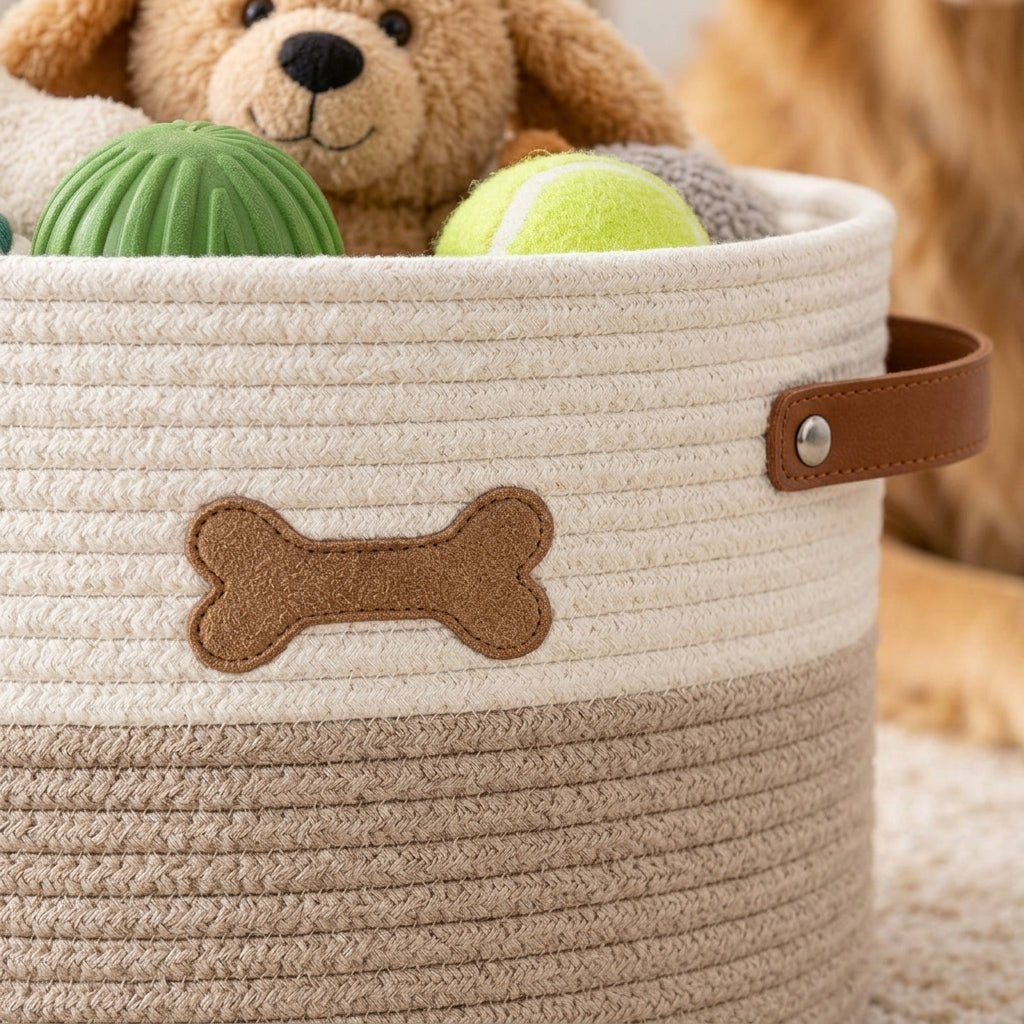 AiewmFan™ Woven Pet Toy Storage Basket
