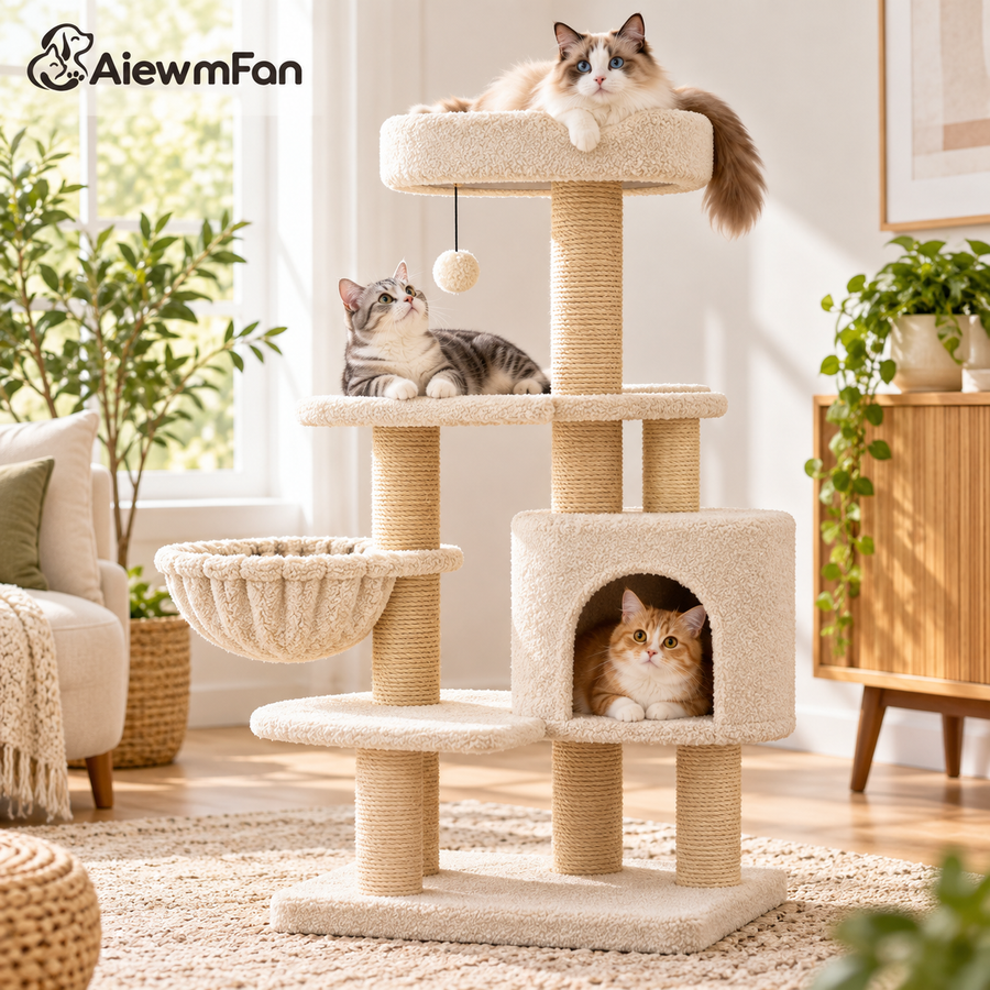 AiewmFan™ Multi-Level Cat Tree Tower