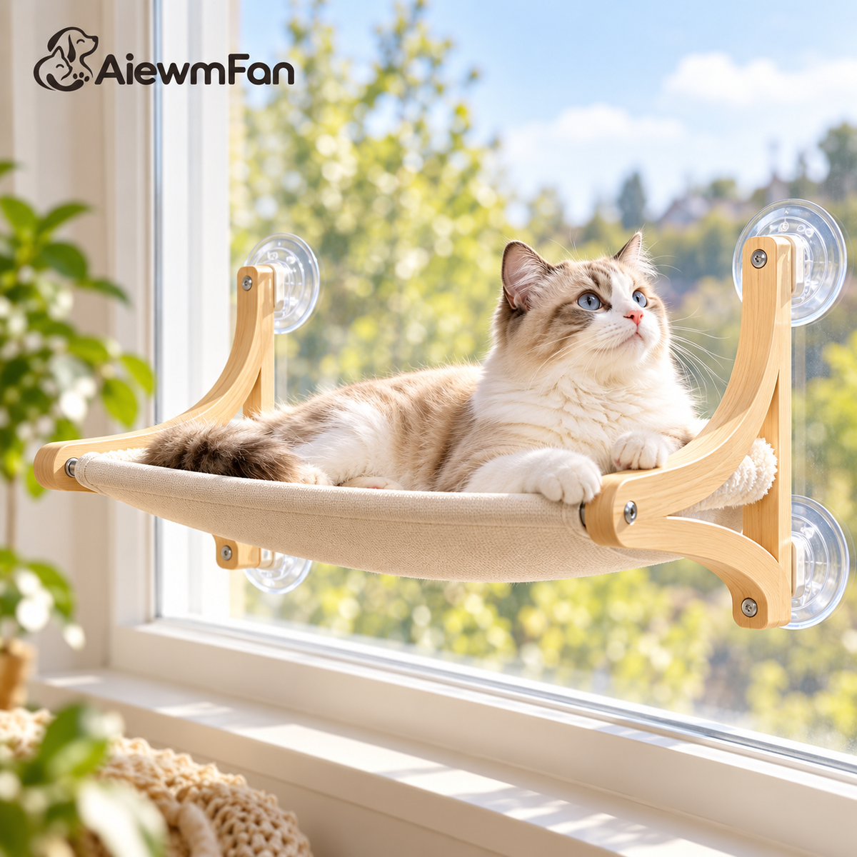 AiewmFan™ Window-Mounted Cat Hammock