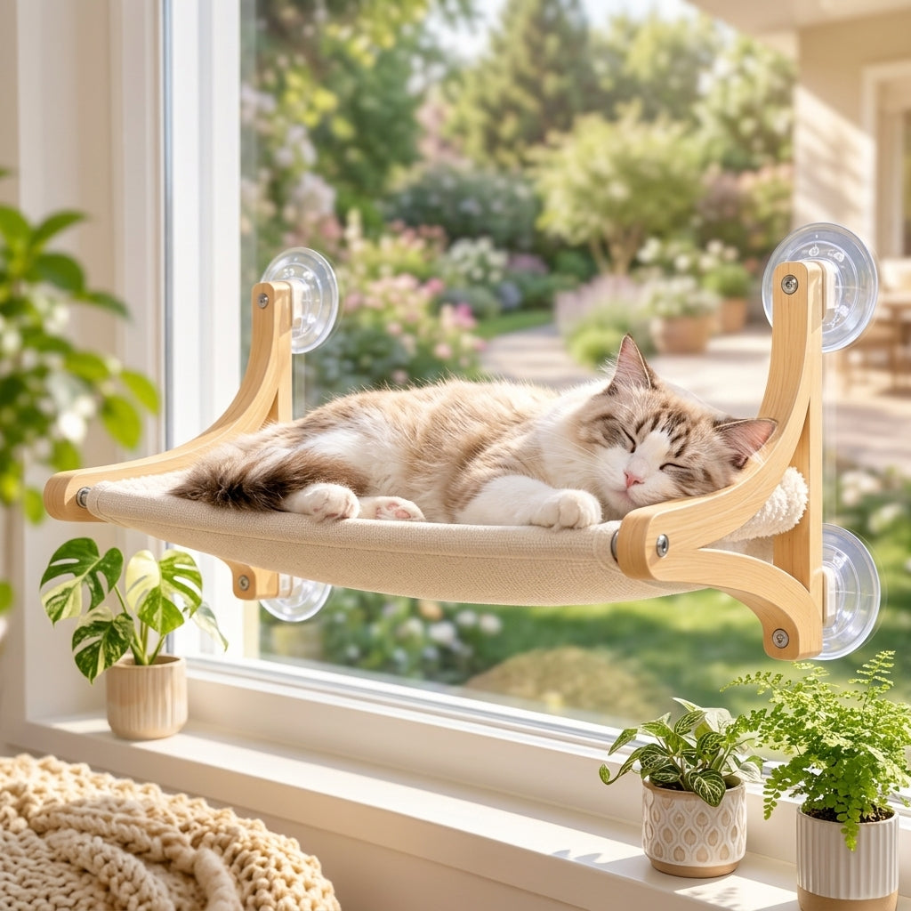 AiewmFan™ Window-Mounted Cat Hammock