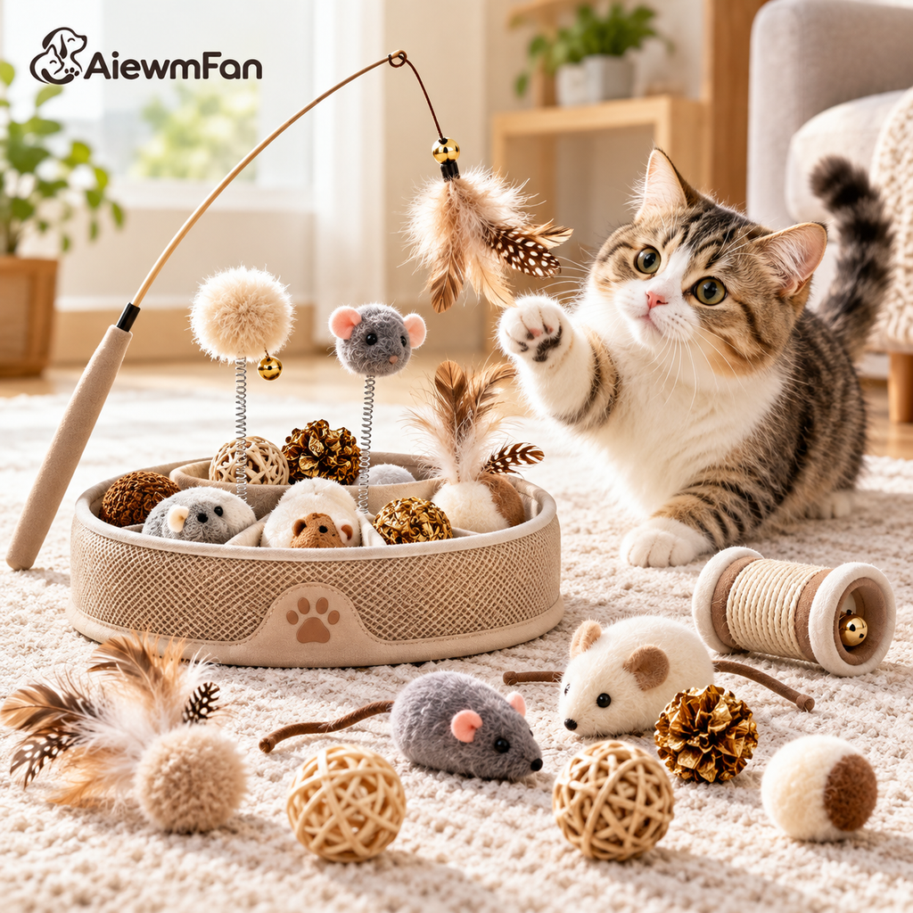 AiewmFan™ Interactive Cat Toy Activity Set