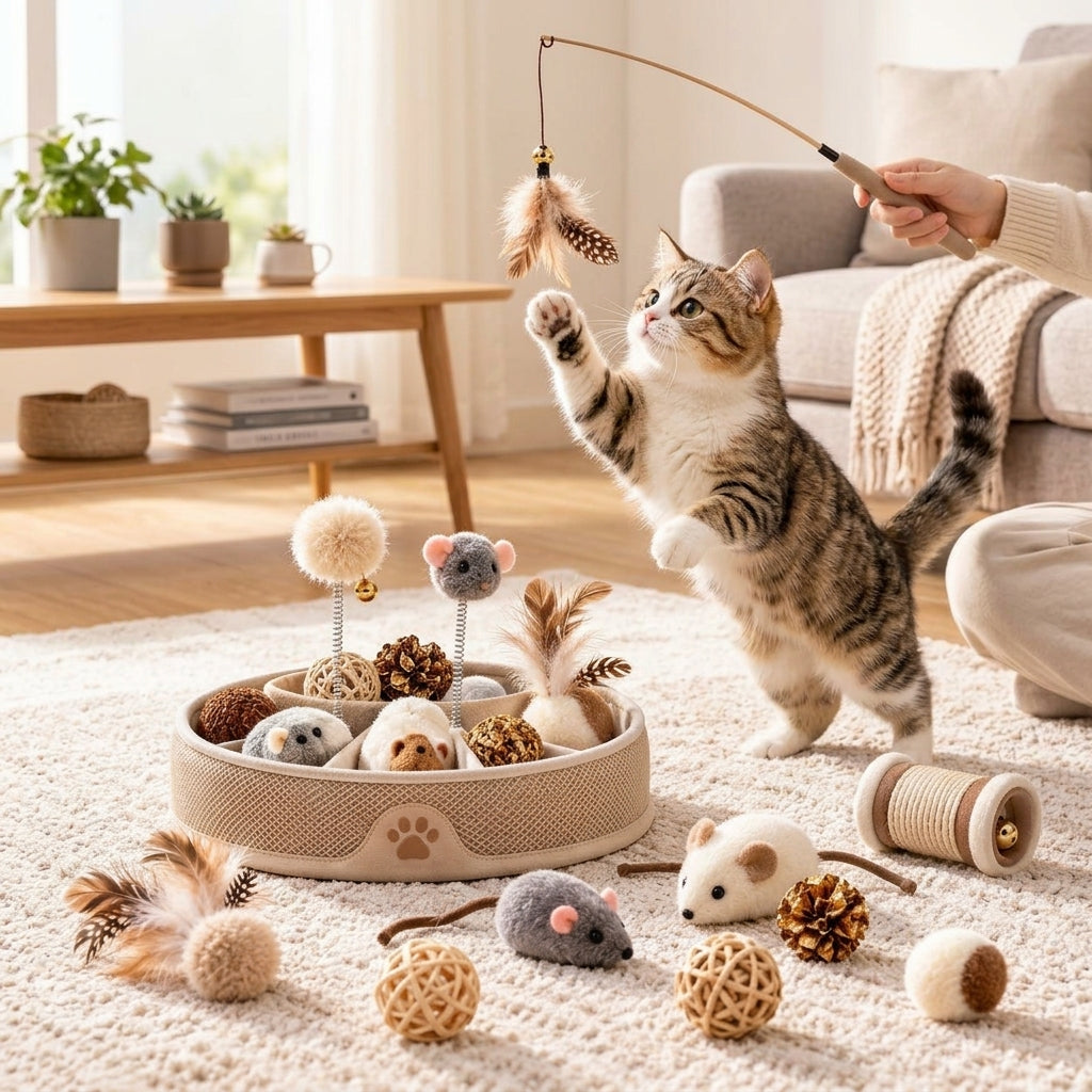 AiewmFan™ Interactive Cat Toy Activity Set