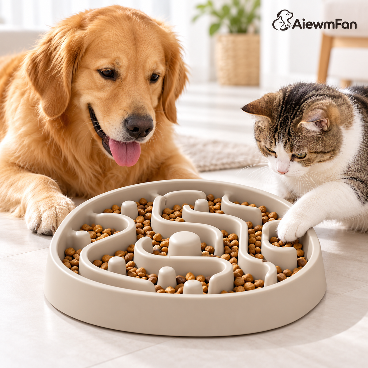 AiewmFan™ Maze Slow Feeder Bowl
