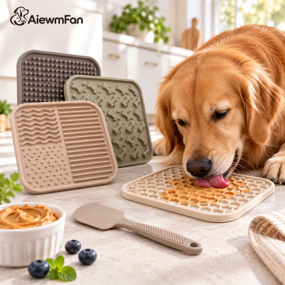 AiewmFan™ Silicone Lick Mat Variety Set