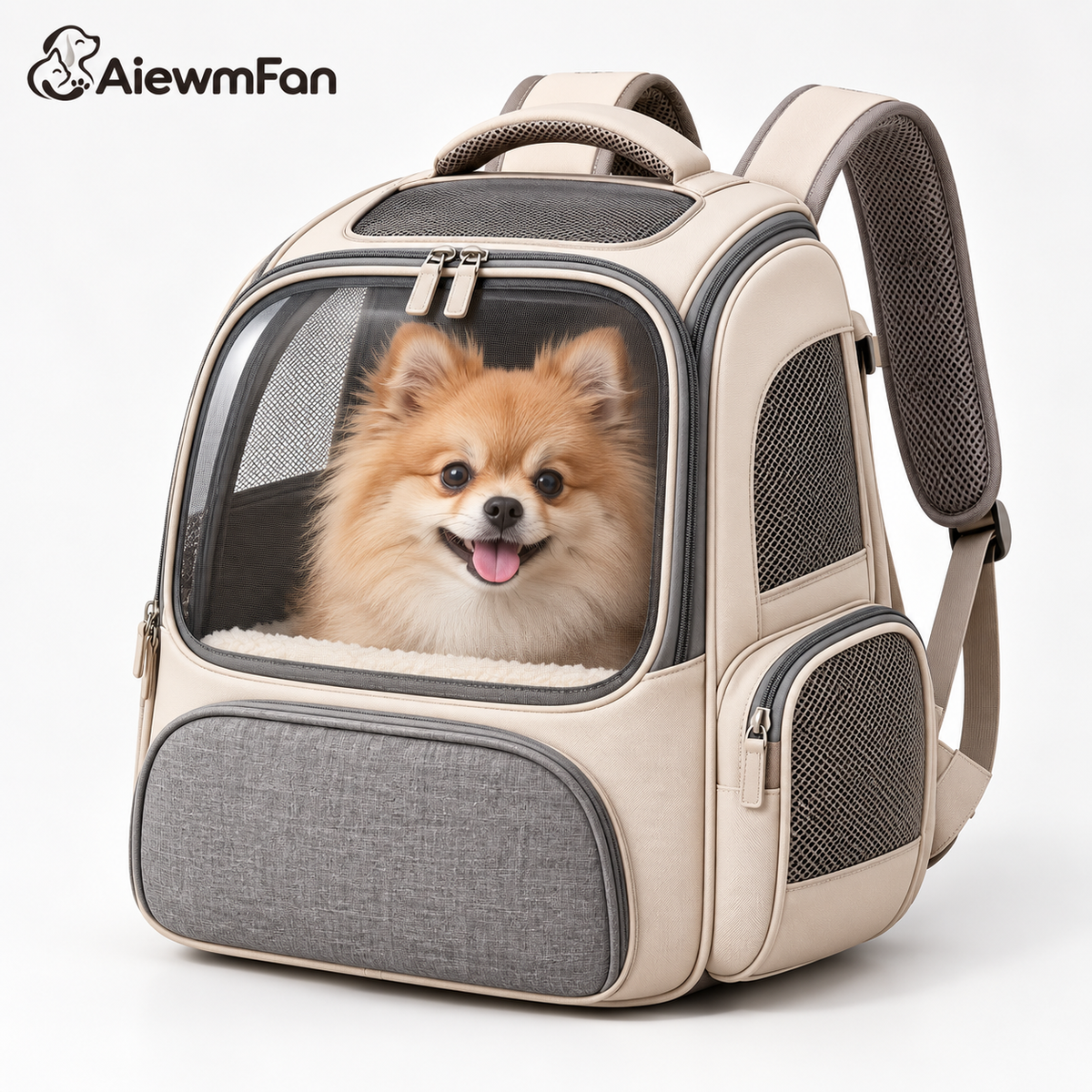 AiewmFan™ Ventilated Pet Carrier Backpack