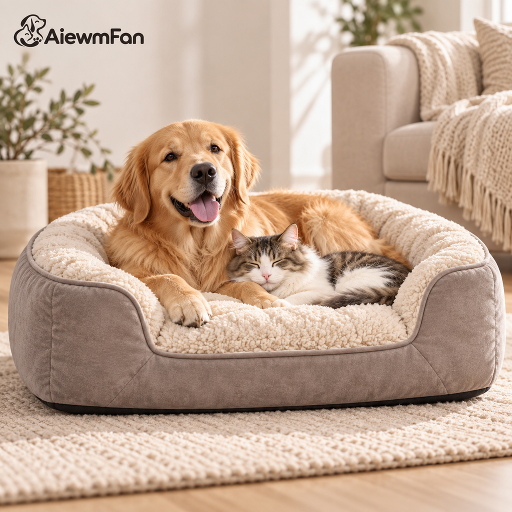 AiewmFan™ Plush Orthopedic Pet Bed