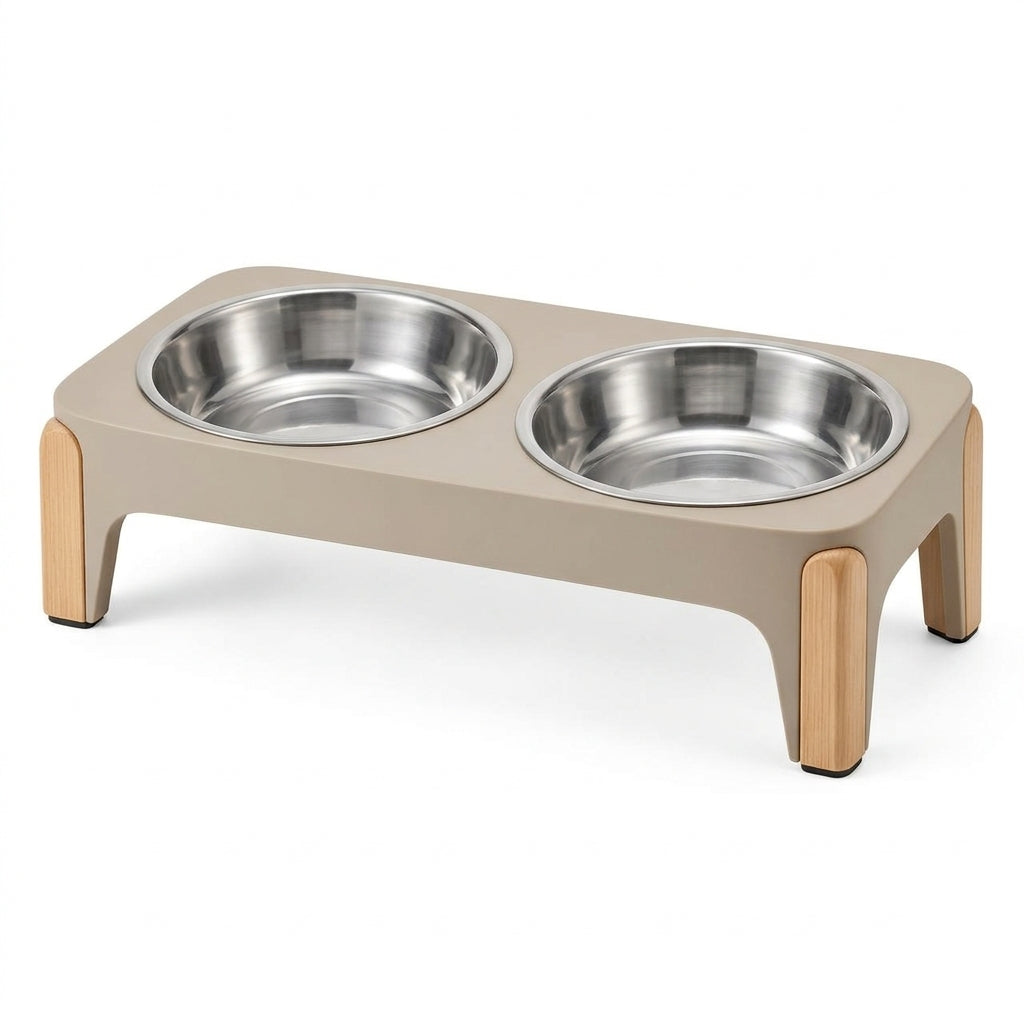 AiewmFan™ Elevated Double Pet Feeder